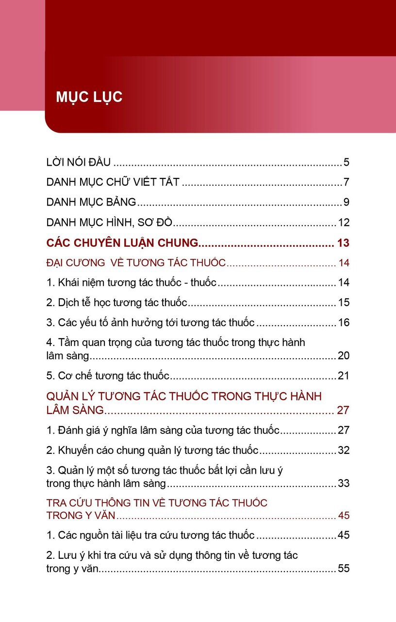 Sách - Cẩm nang tra cứu tương tác thuốc (cần lưu ý trong thực hành lâm sàng)