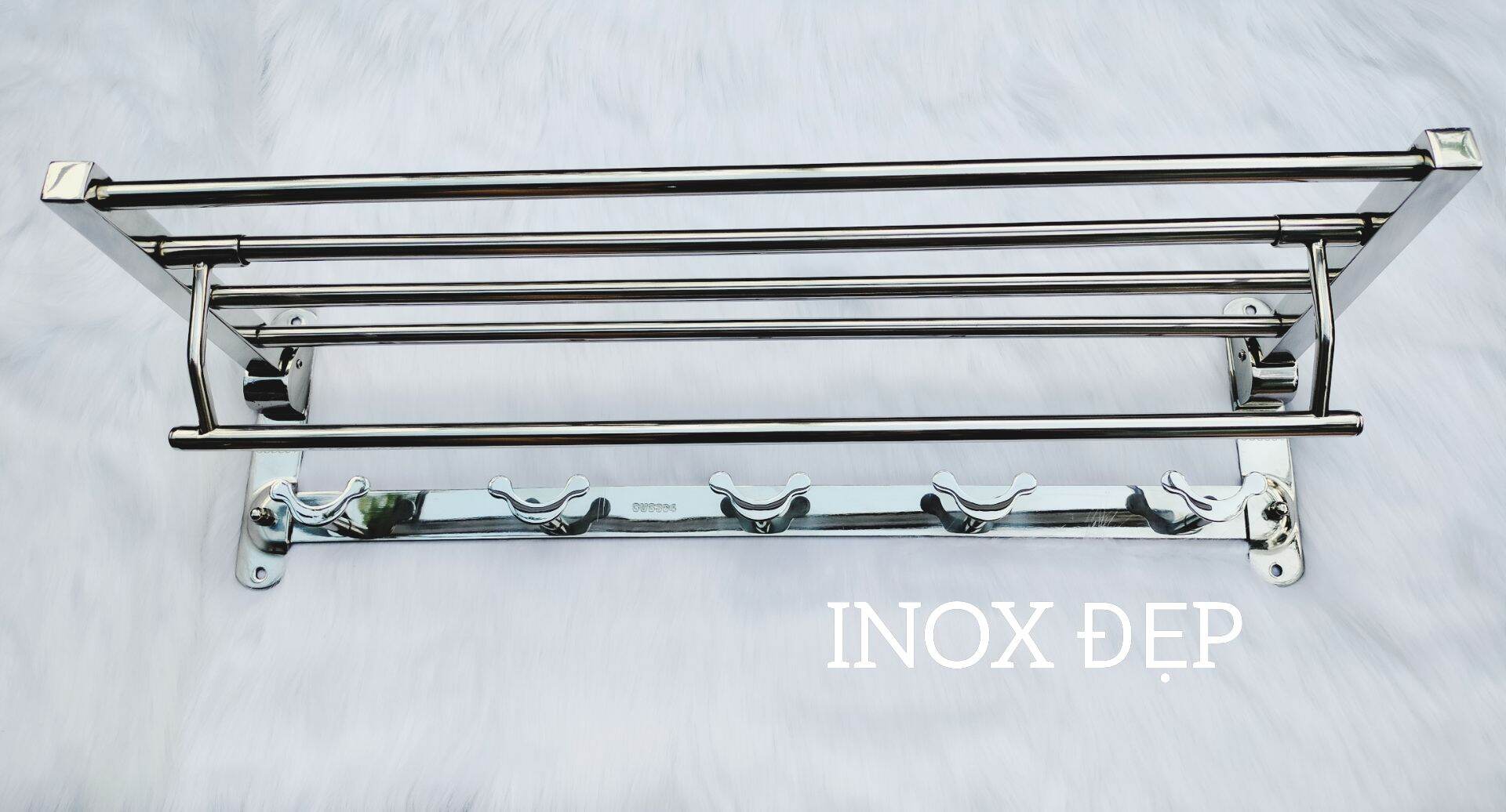 GIÁ TREO ,MÁNG KHĂN,GIÀN VẮT KHĂN NHÀ TẮM(VUÔNG-MÓC BƯỚM),CAO CẤP, INOX 304 LOẠI 1 CHÂN ĐẾ ĐẶC,CHẮC CHẮN,SANG TRỌNG ĐẲNG CẤP