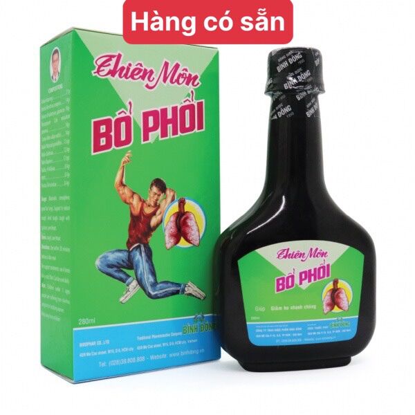 Thiên môn Bổ phổi Bình Đông Chai lớn 280ml Chính Hãng