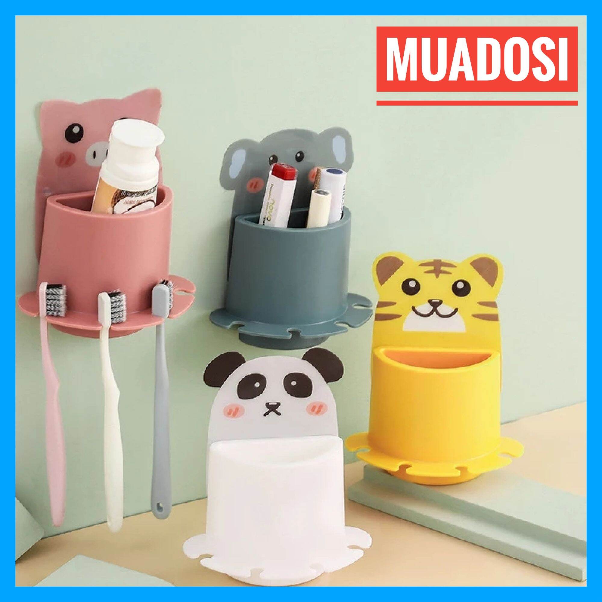 BÁO GIÁ Kệ Để Bàn Chải Kem Đánh Răng | Shopee Lazada Sendo Tiki mới nhất 38 Kệ Giá Để Bàn Chải Kem Đánh Răng Hình Thú Dán Tường Ngộ Nghĩnh Dễ Thương