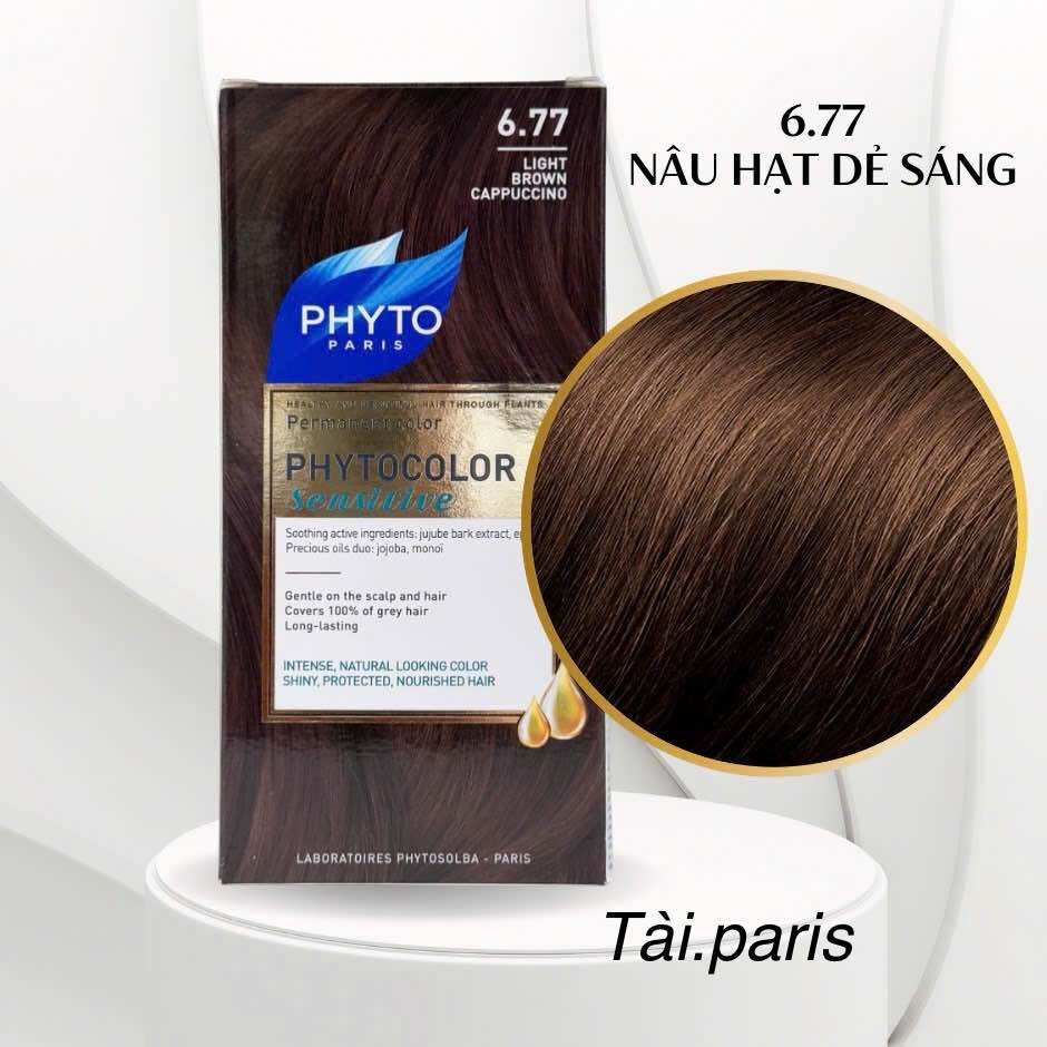 Thuốc Nhuộm Tóc Phủ Bạc Hữu Cơ Phyto cho da nhạy cảm