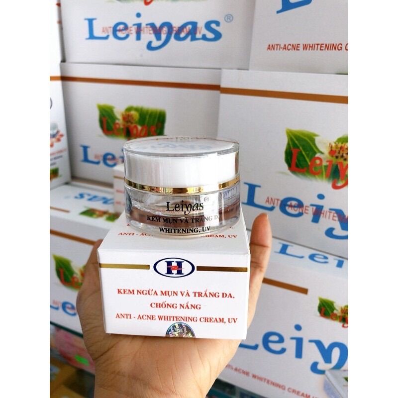 Kem dưỡng da ngăn ngừa mụn và trắng da , chống nắng Leiyas 10g