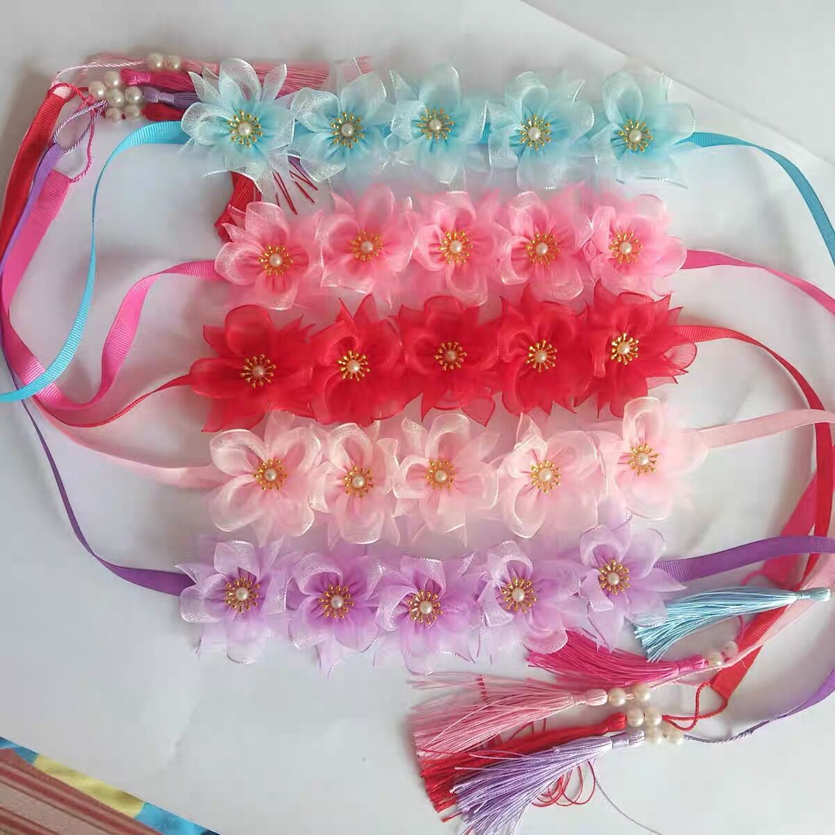 Dây cột tóc hoa xinh