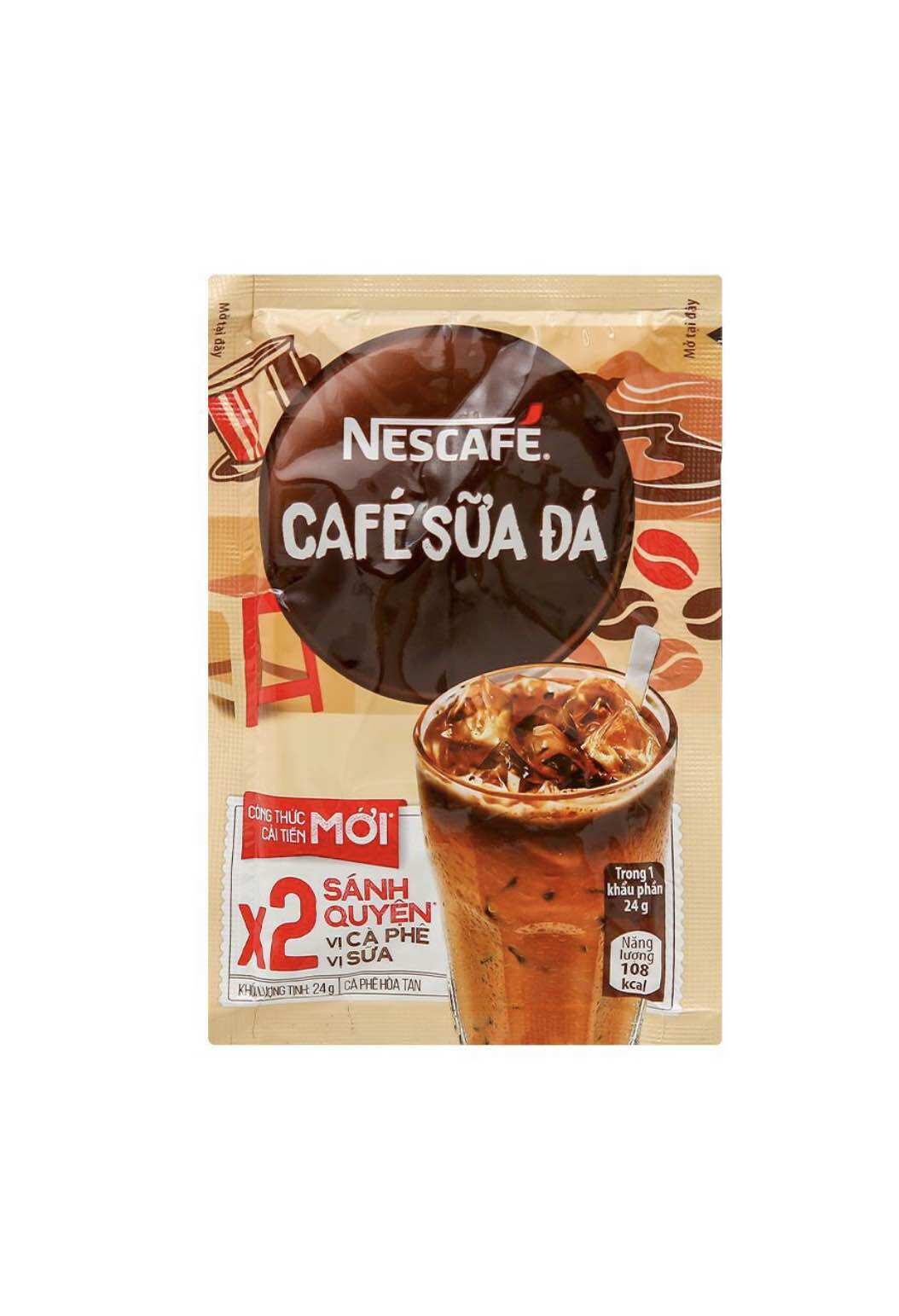 Nescafé cà phê sữa đá - bịch 25 gói x 24 g