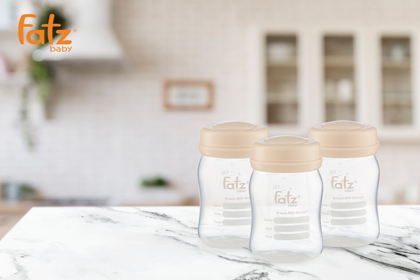 Bình trữ sữa 150ml (bộ 3 bình) Fatzbaby FB0120NH