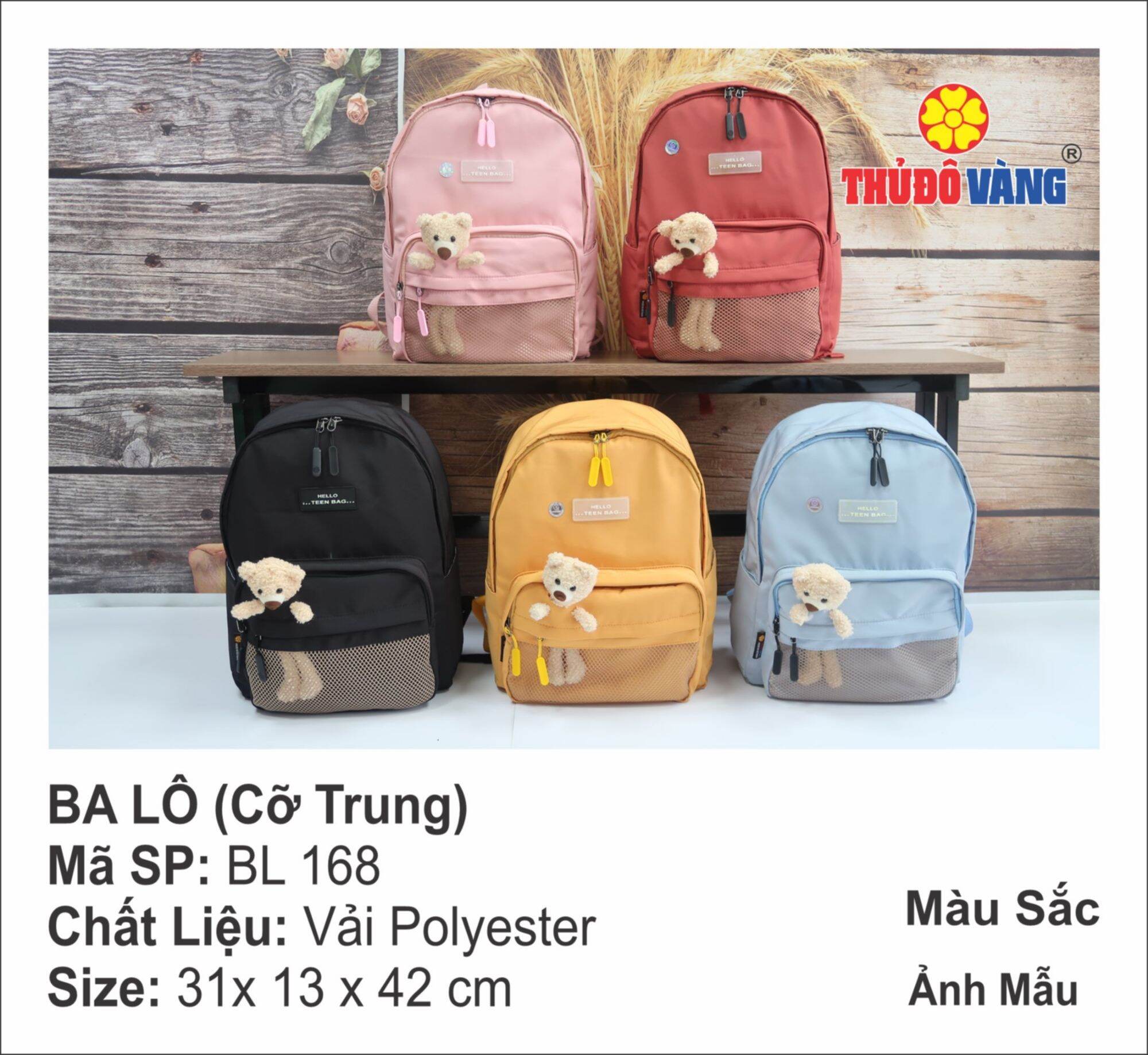 Balo thời trang Thủ Đô Vàng --- Mã SP : BL 168