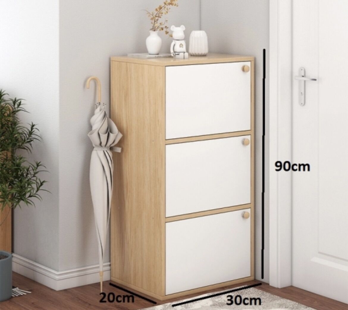 Kệ gỗ để đồ 3 tầng (90x30x20cm)