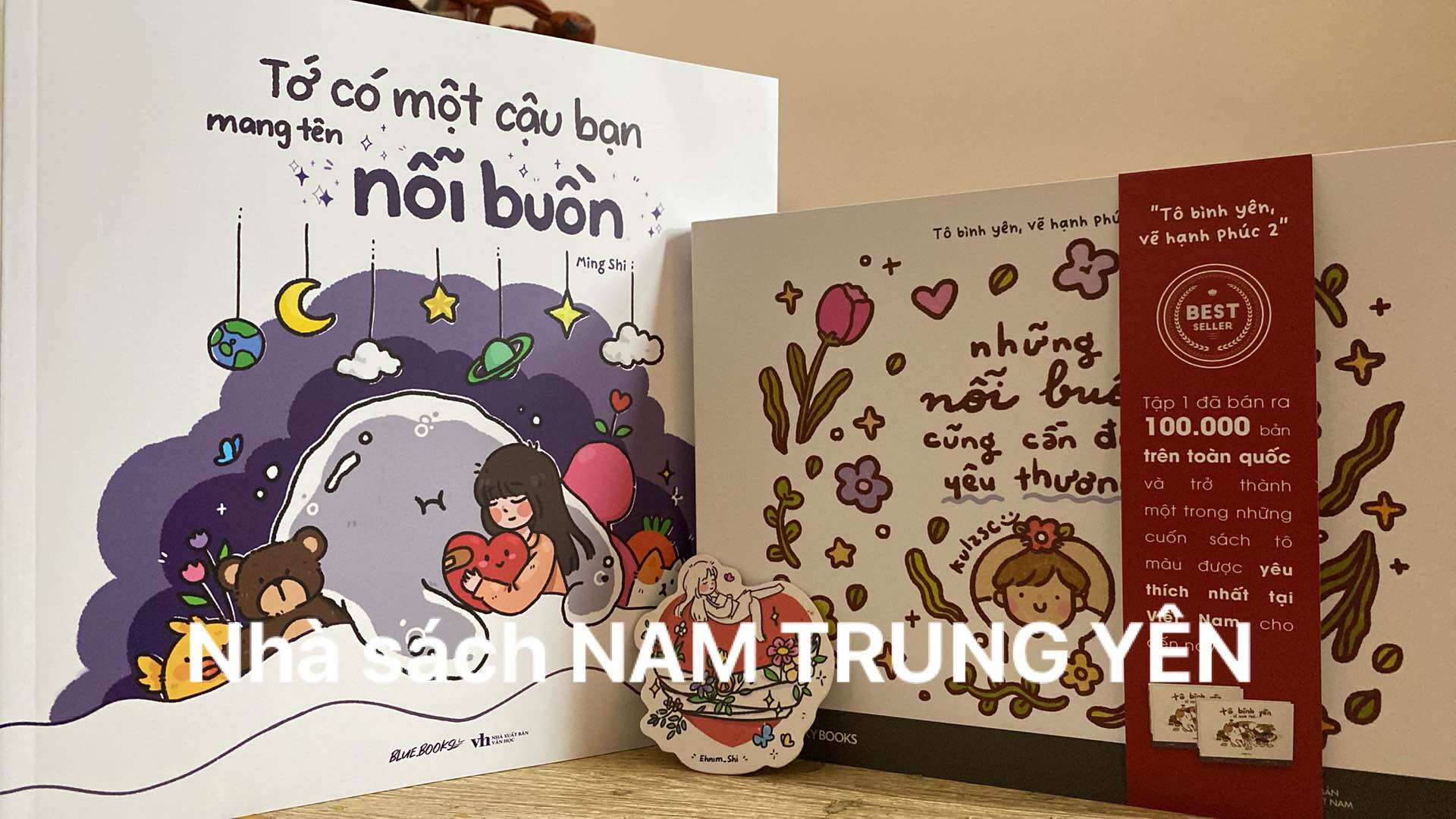 Sách Tô màu - Tớ có một cậu bạn mang tên nỗi buồn + Những nỗi buồn cũng cần được yêu thương