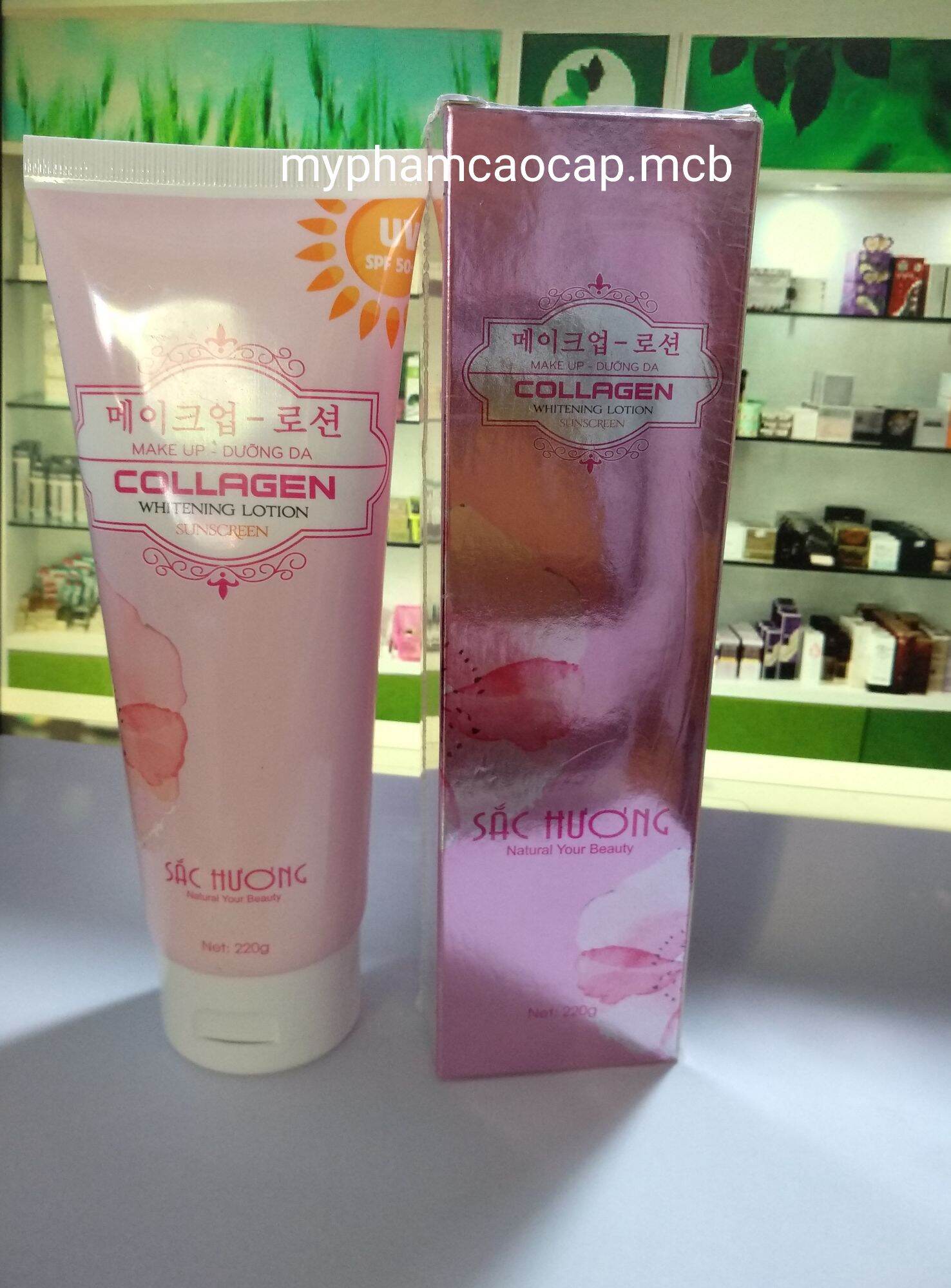 Kem body sắc hương make up nâng tone da dưỡng ẩm trắng da collagen