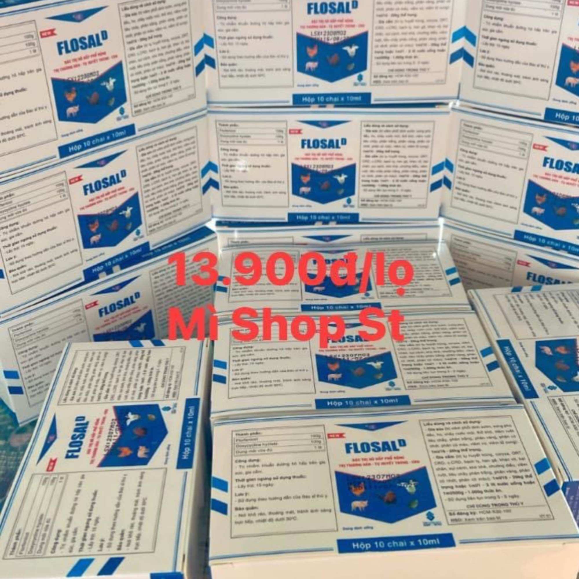 Flosal d lọ 10ml cho gà, khò khè, sổ mũi