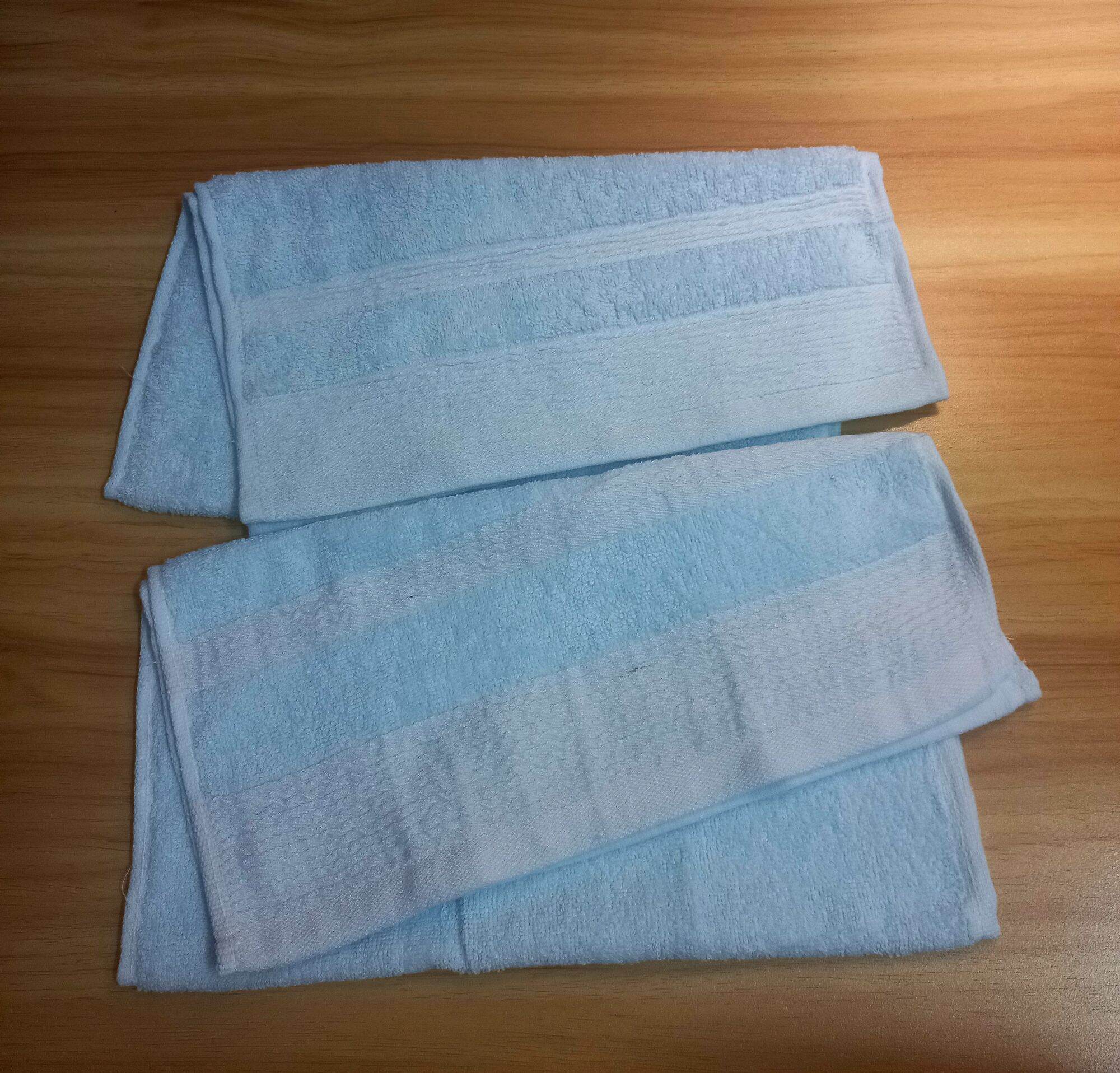 Khăn tắm cao cấp 35×70cm - màu xanh