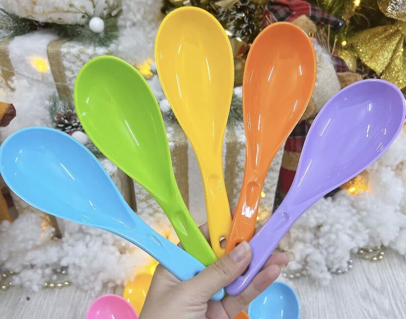 🔥Sỉ_ 60 Cái Vá Nhựa, Múc CƠM (dài 21cm, 2 Mẫu)