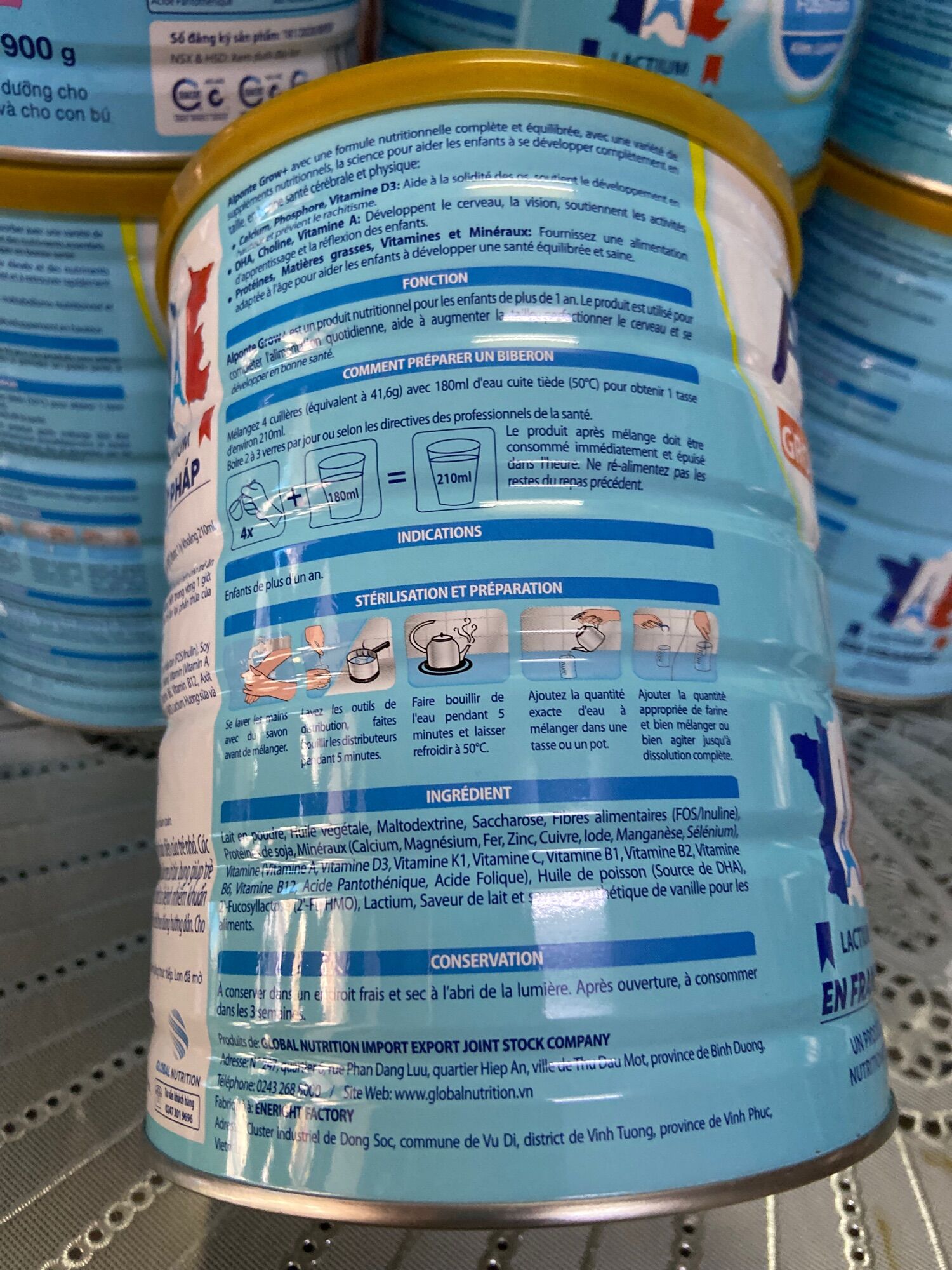 Sữa Alponte Grow+ 800g (date mới)