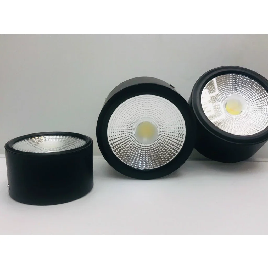 Đèn led ống bơ lắp nổi trần12w 3 màu