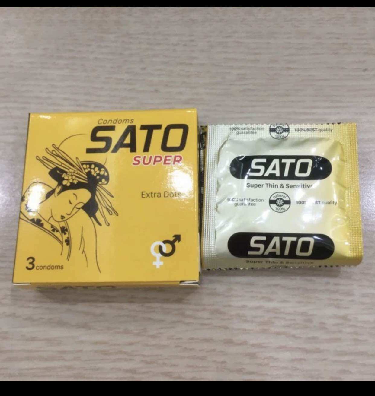 Bao cao su sato nhất nhất - che tên
