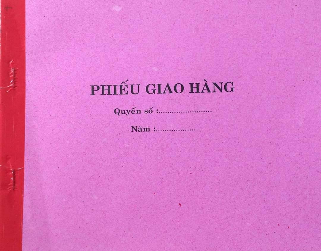 Phiếu giao hàng 1 liên - Giấy đẹp láng mịn