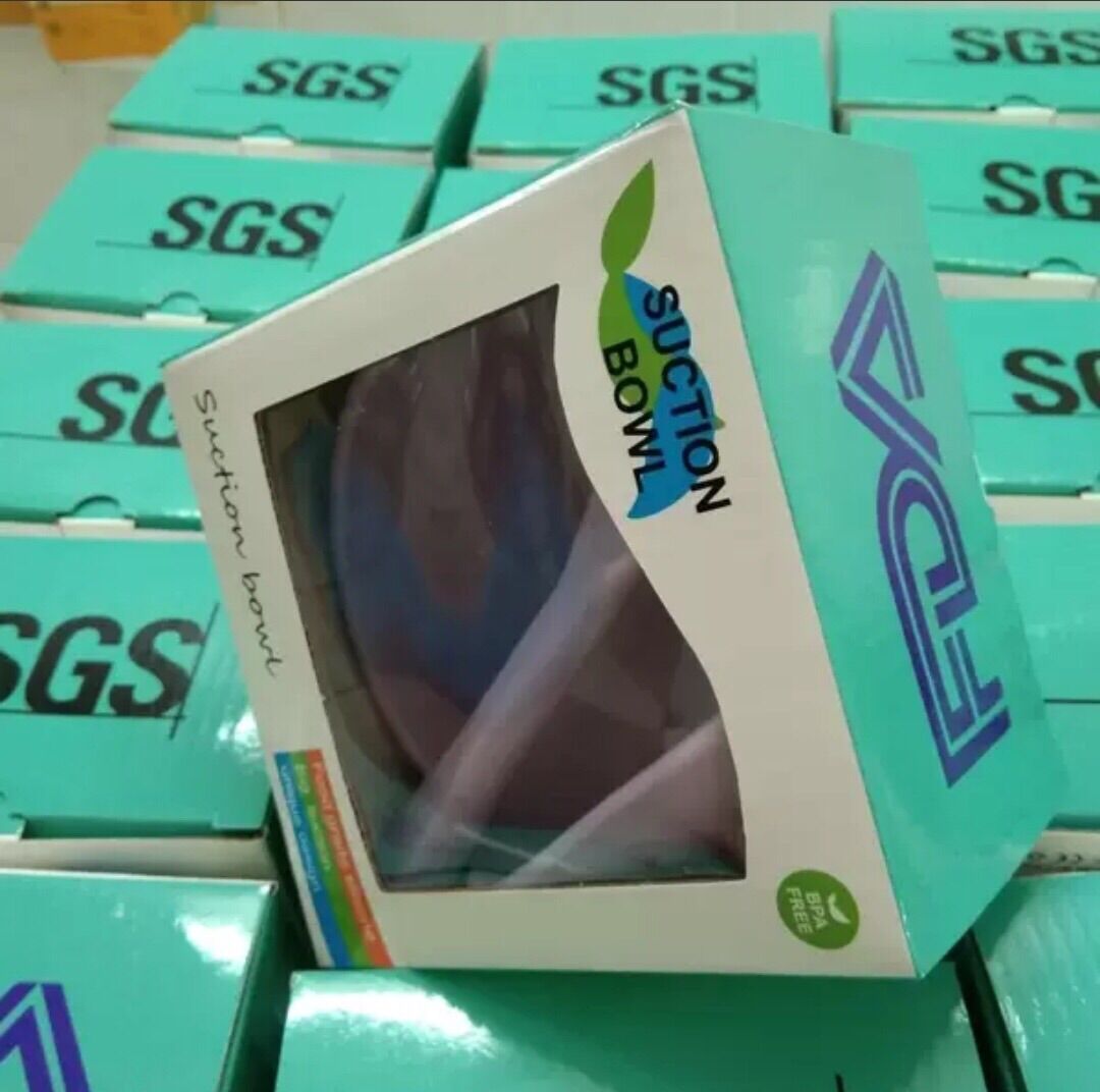Bát ăn dặm silicon chống đổ kèm thìa cán gỗ cho bé