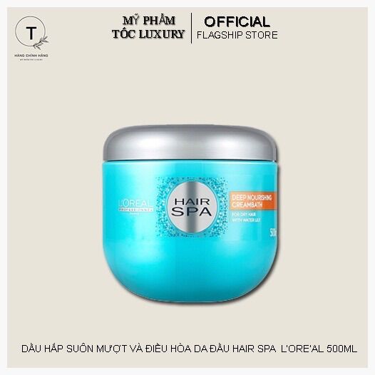 Dầu gội hấp loreal suôn mượt cấp ẩm cho tóc Hair spa 600ml-500ml