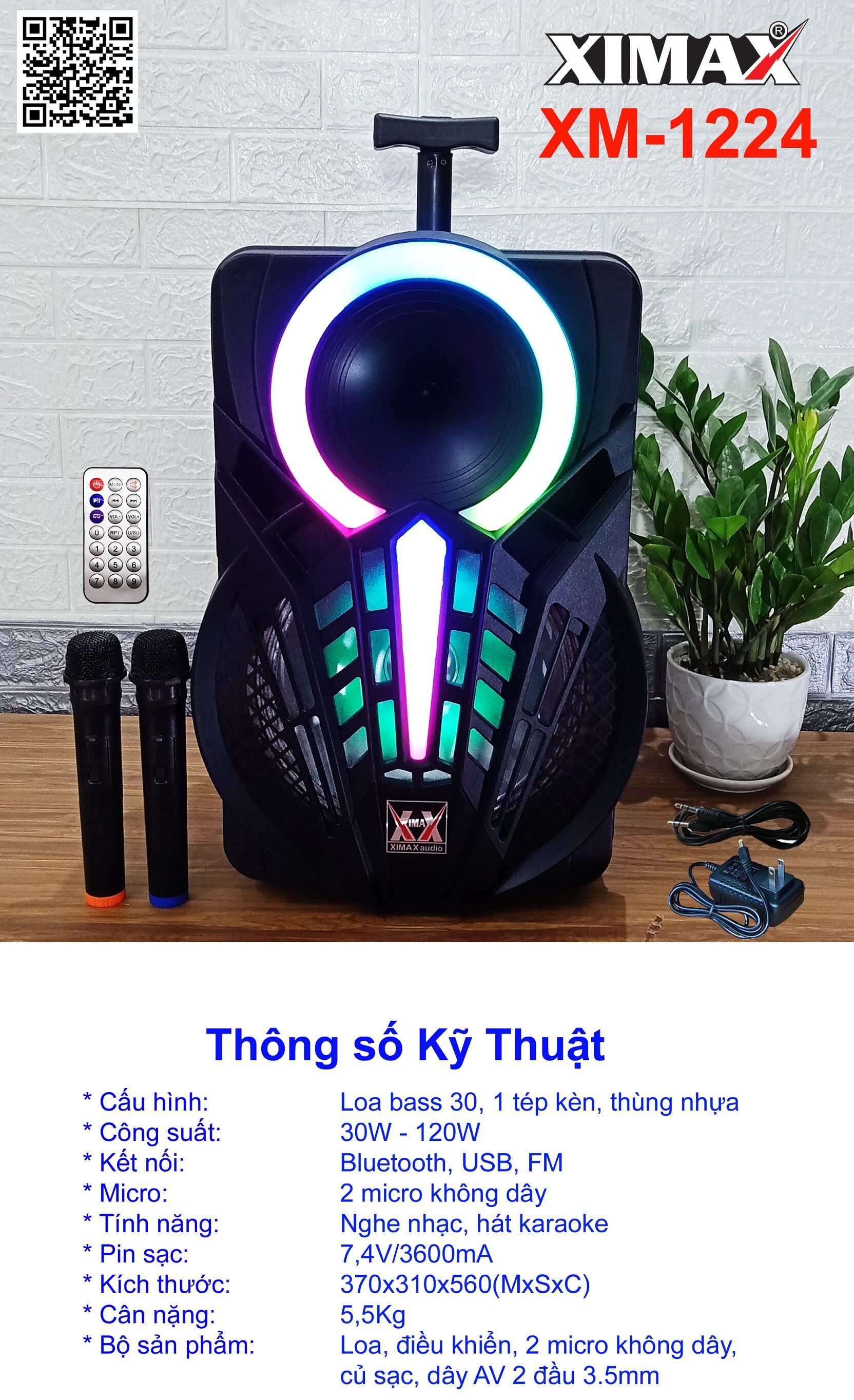 Loa liền kích caliphate CL-440 bass 25, loa tích hợp sẵn âm ly bass 20 CL-420, phù hợp cho cắm TV, máy tính, điện thoại, loa liền công suất CL-320 bass 20