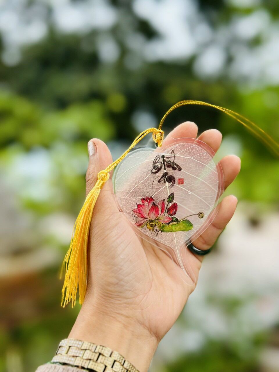 Lá bồ đề hoa sen bình an