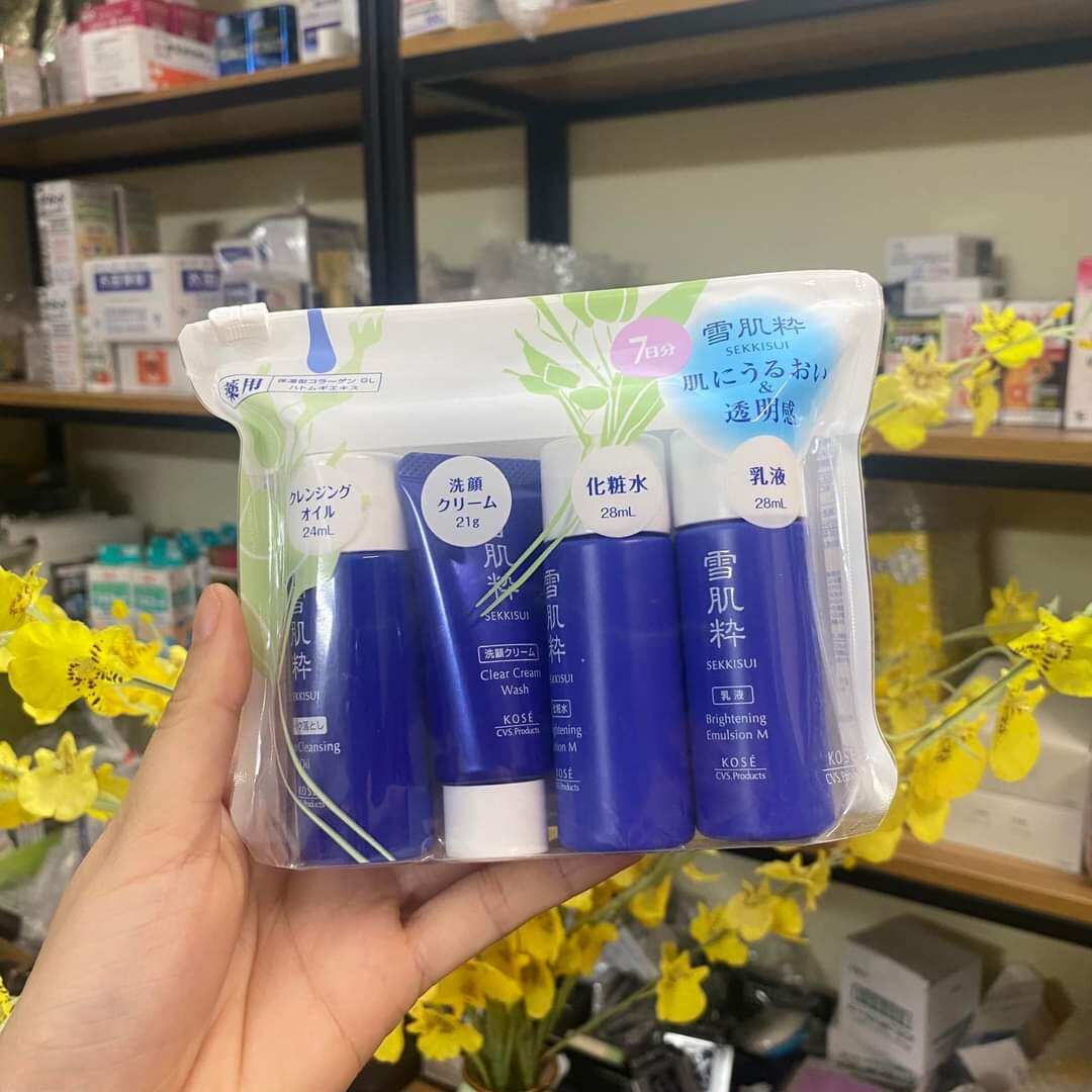Set mini 4 món dưỡng da Kose nội địa Nhật chính hãng