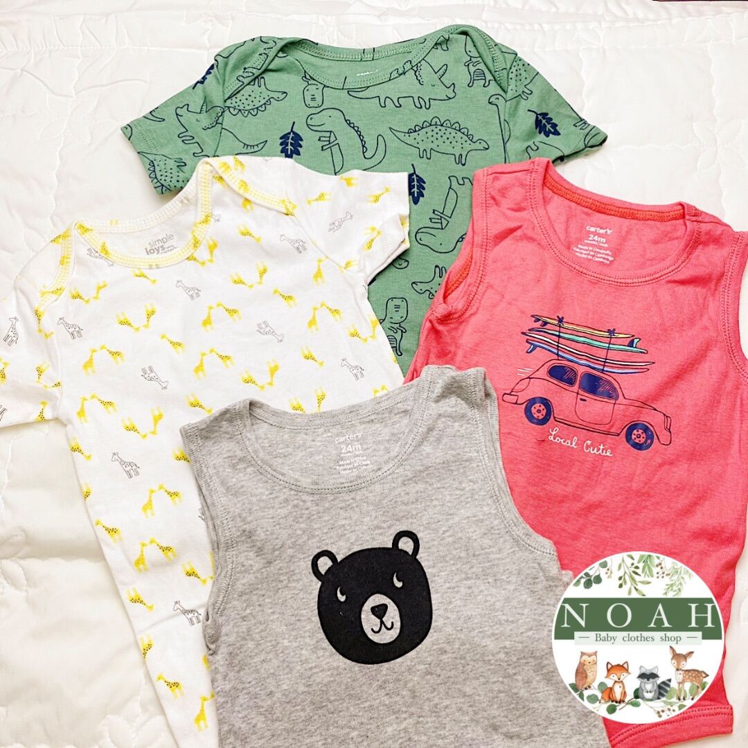 Bodysuit Bodychip tay ngắn cho bé trai Carter s 18-24 tháng 11-12.5kg