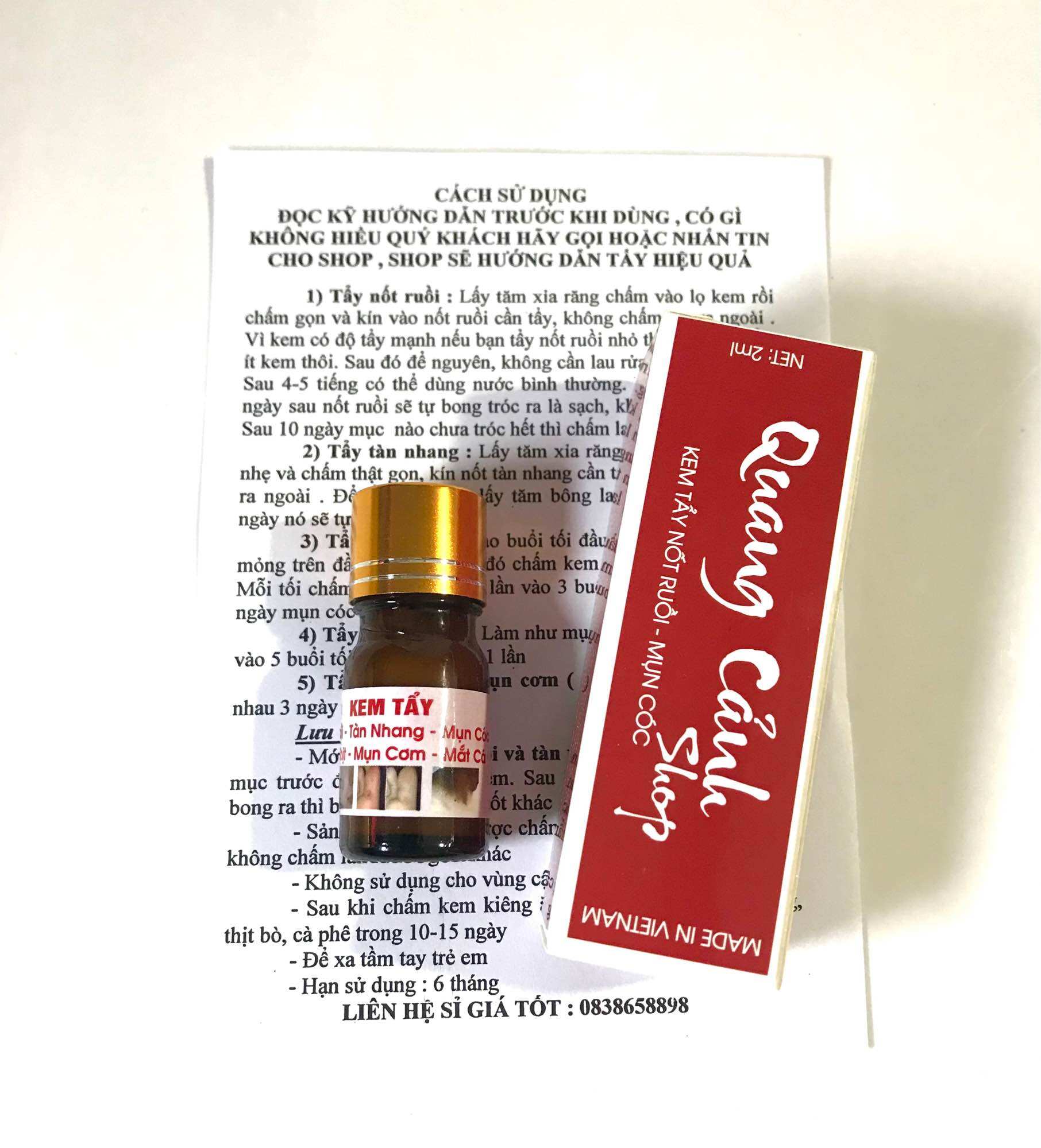(Loại xịn) Tẩy nốt ruồi, mụn cóc, mụn thịt, mụn cơm,mắt cá( lọ 5ml)