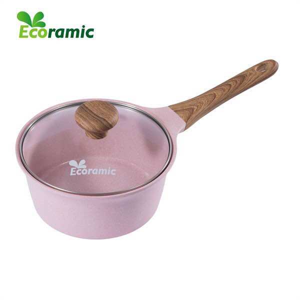BỘ NỒI CHẢO CHỐNG DÍNH ĐÁY TỪ ECORAMIC CAO CẤP (CHẢO 20CM.QUÁNH 16.NỒI 18.20.22CM)