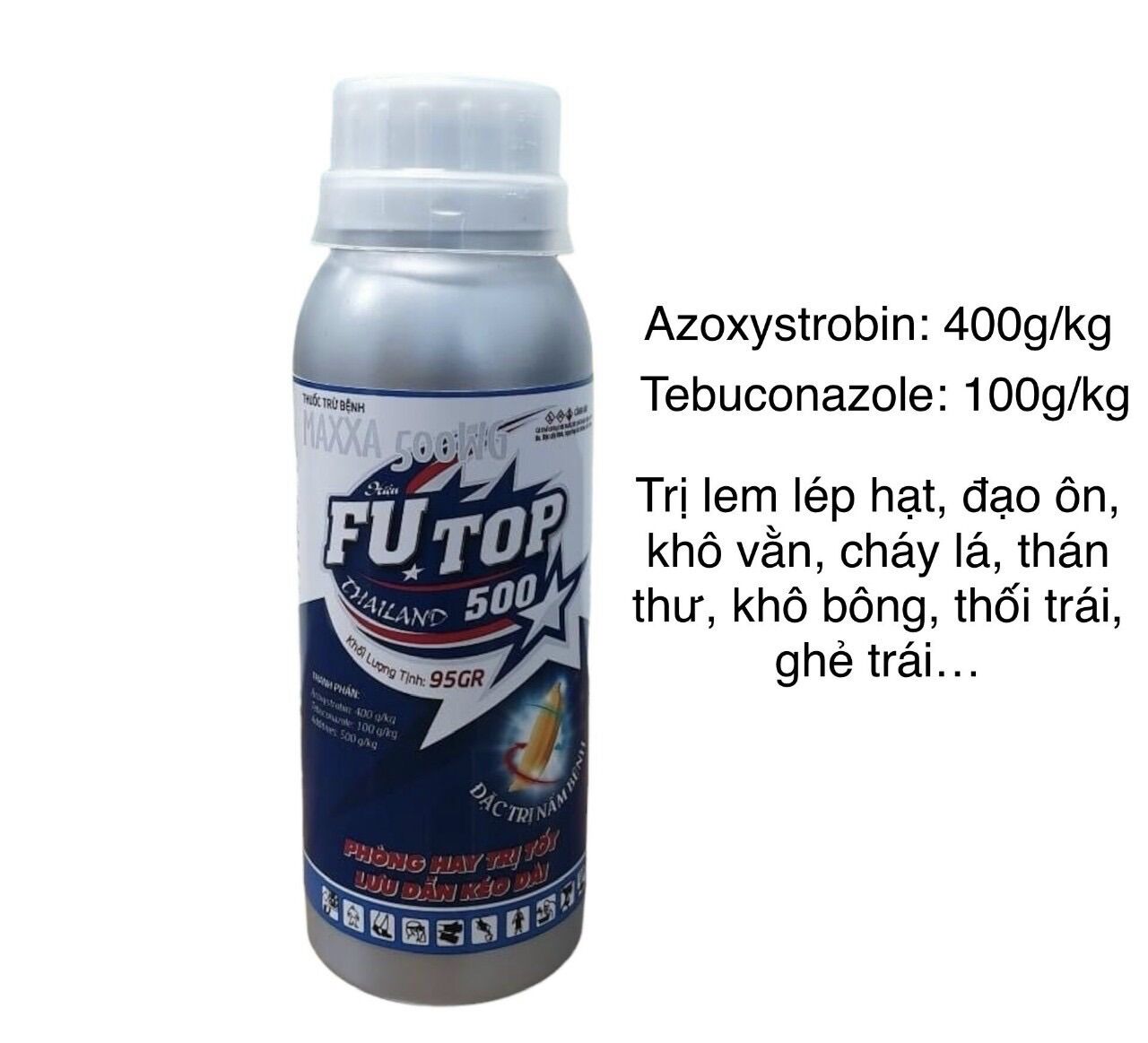 Thuốc trừ bệnh FUTOP 500WG Azoxystrobin và Tebuconazole Dạng Cốm