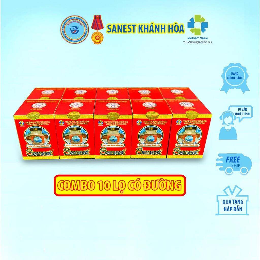Nước yến sào Khánh Hoà Sanest - Lọ 70ml có đường
