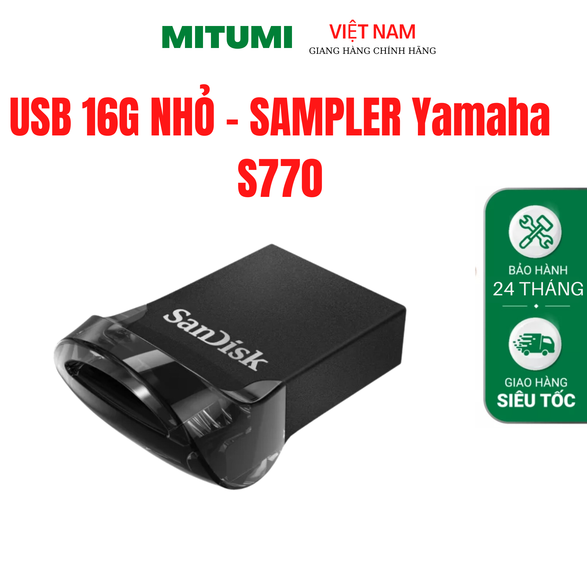 Usb Dữ liệu Sampler Đàn Yamaha Psr -S770