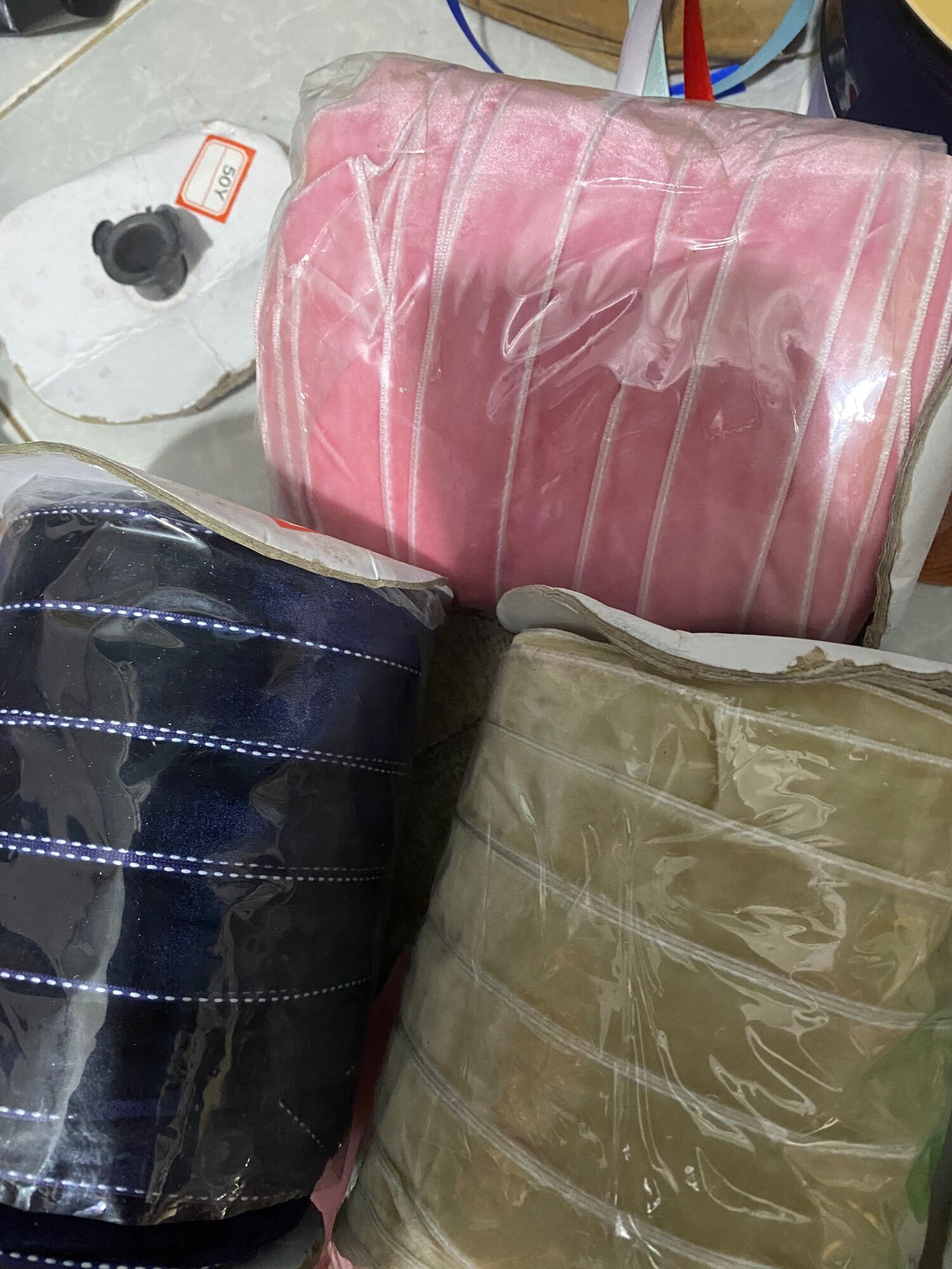 Set 3m ruy băng nhung bản 2,5cm