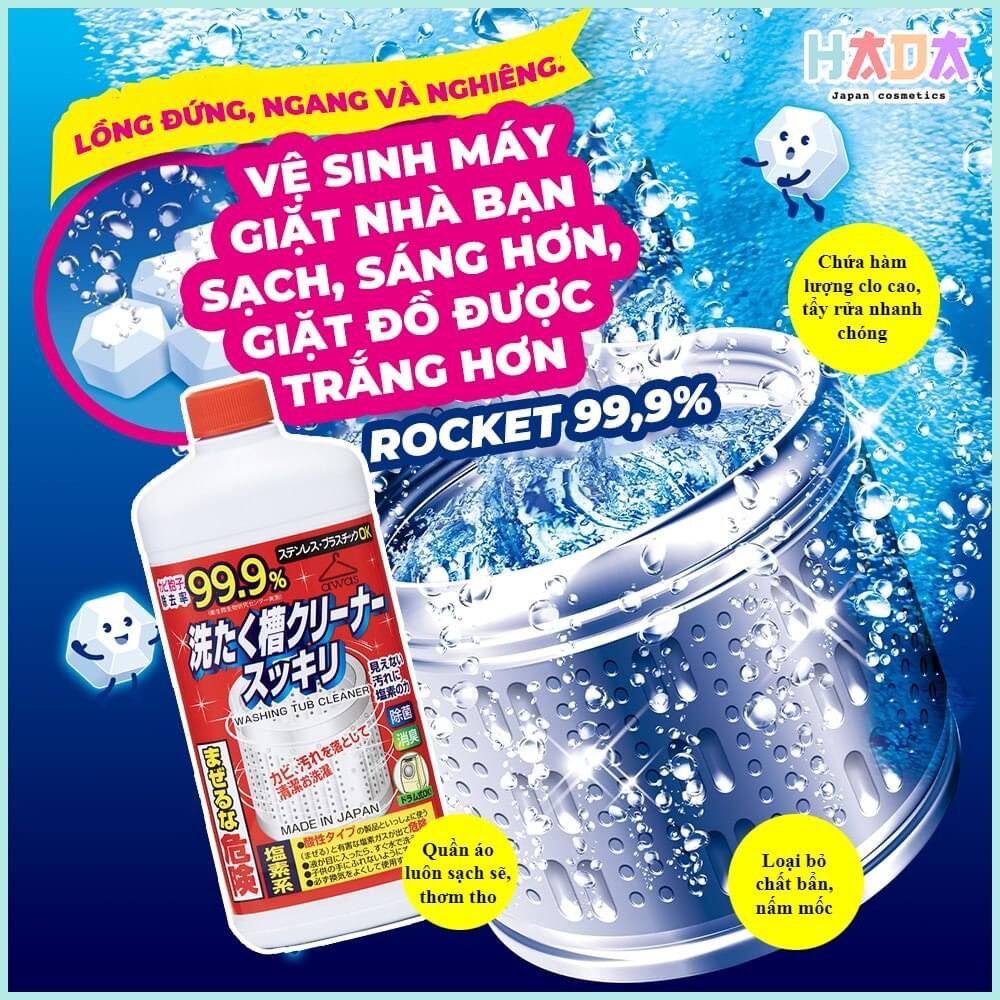 Dung Dịch Vệ sinh Lồng Máy Giặt Rocket 550g Nhật Bản