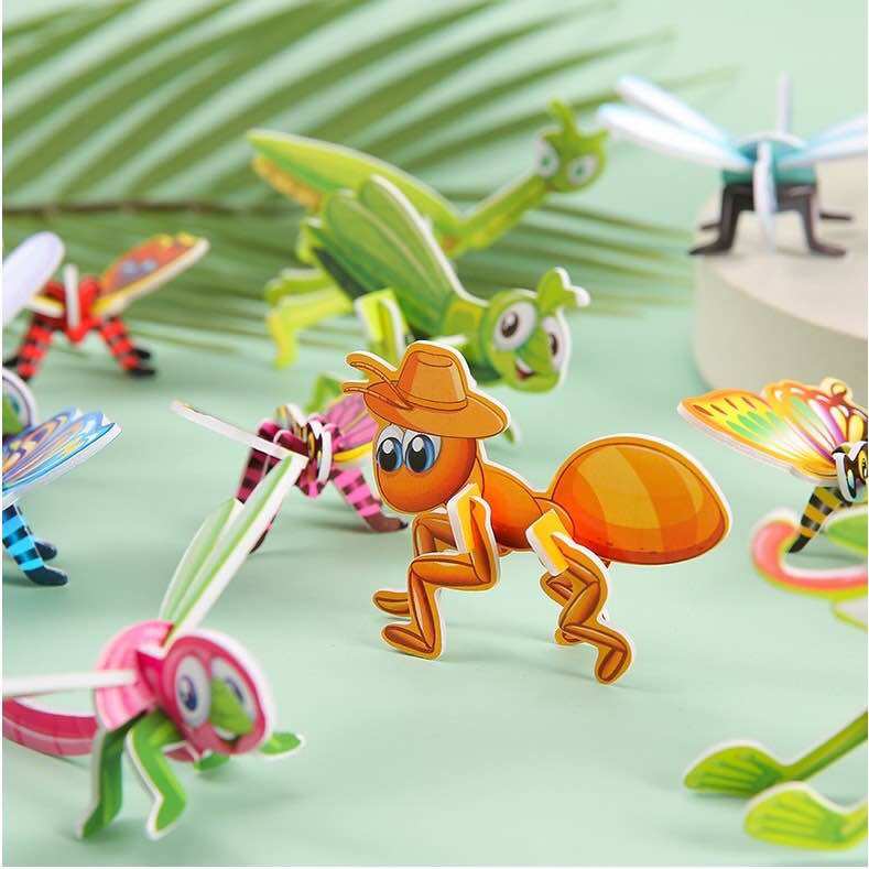 Sét 25 Bộ Đồ Chơi Xếp Hình Côn Trùng - Lắp Ráp Côn Trùng 3D