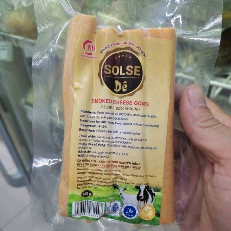 Phô-mai hun khói que dê solse 100g, ăn chay/mặn