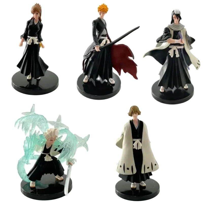 Anime BLEACH Nhựa PVC Nhân Vật Bộ-Kurosaki Ichigo Kuchiki Byakuya Inoue Orihime Urahara Kisuke Sưu Tập Đồ Chơi Mô Hình Quà Tặng Cho Trẻ Em