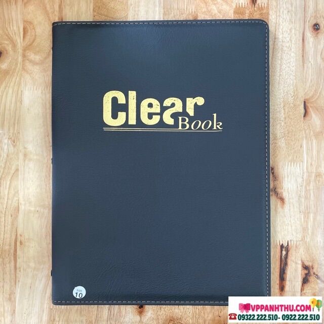 Leather Covered Book of 20 Leaflets A4