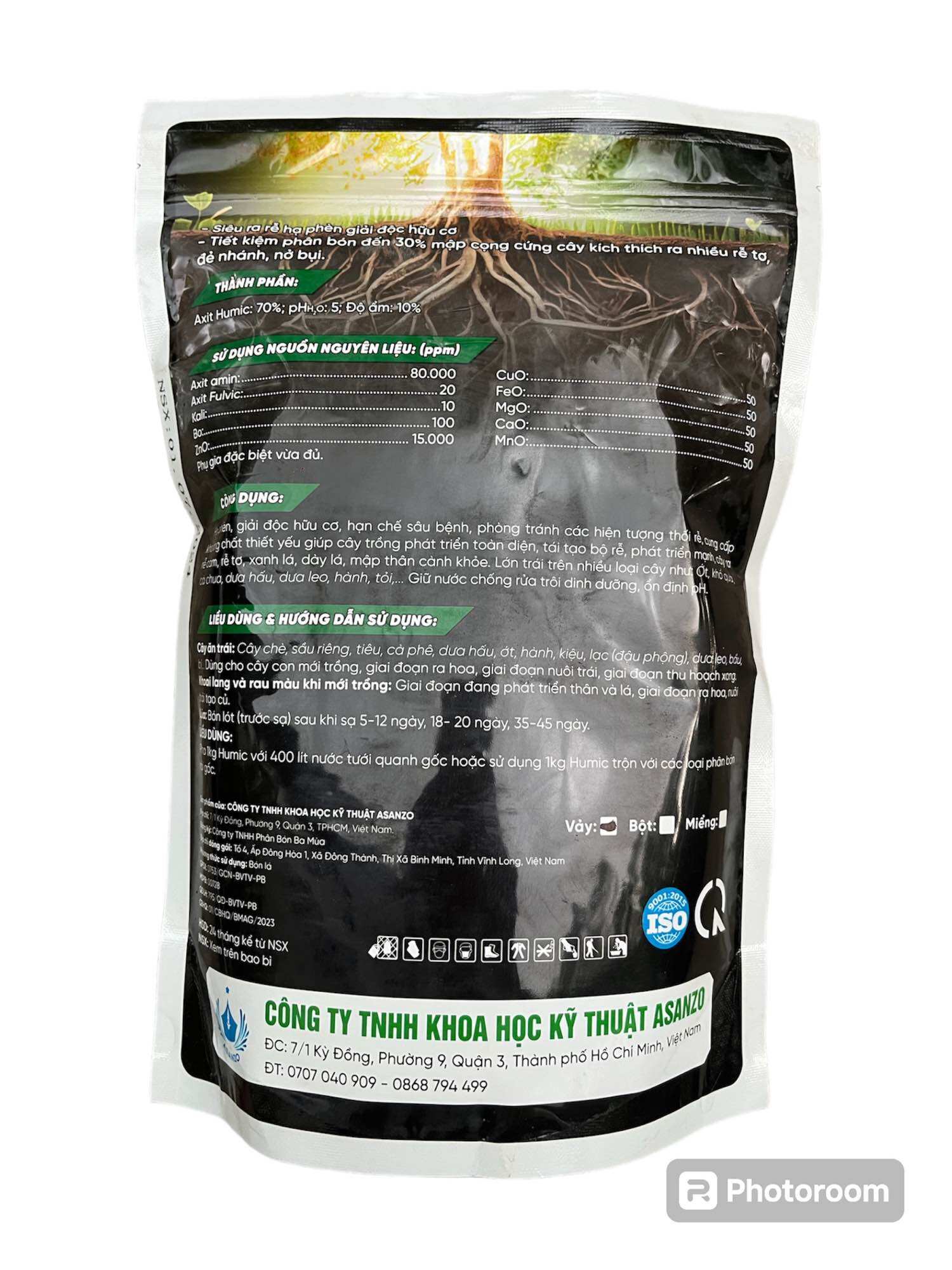 Phân bón HUMIC ACID AMINO. Gói 1kg