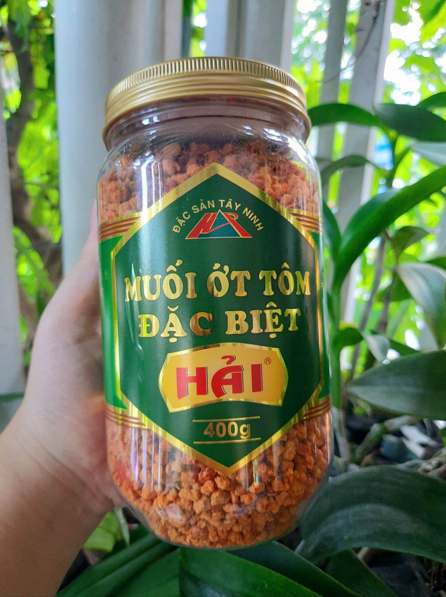 Muối ớt tôm đặc biệt (hũ nắp nhôm cao cấp) muối Hải Tây Ninh
