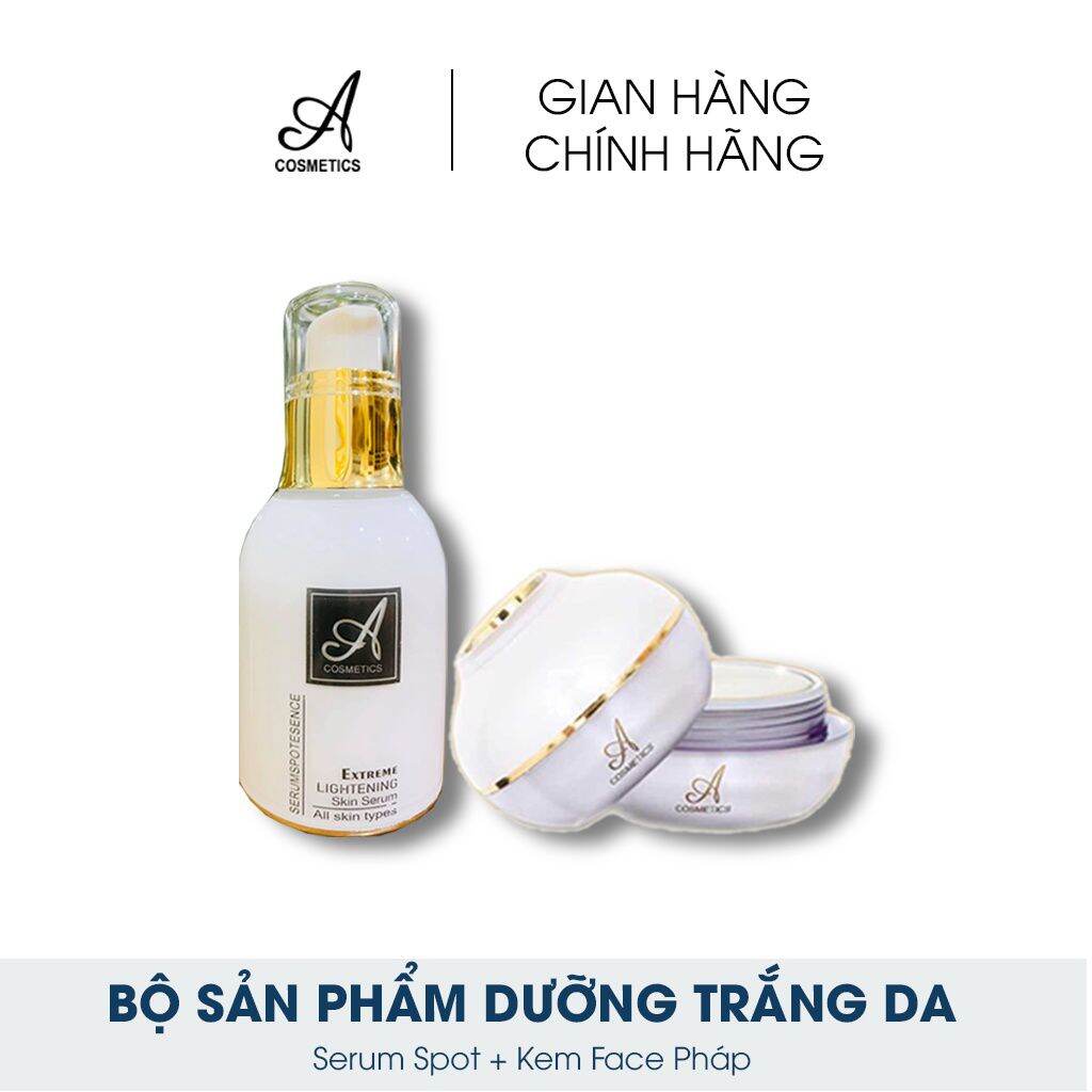 Combo kem face pháp 50g + serum 50ml - giúp dưỡng trắng da mềm mịn