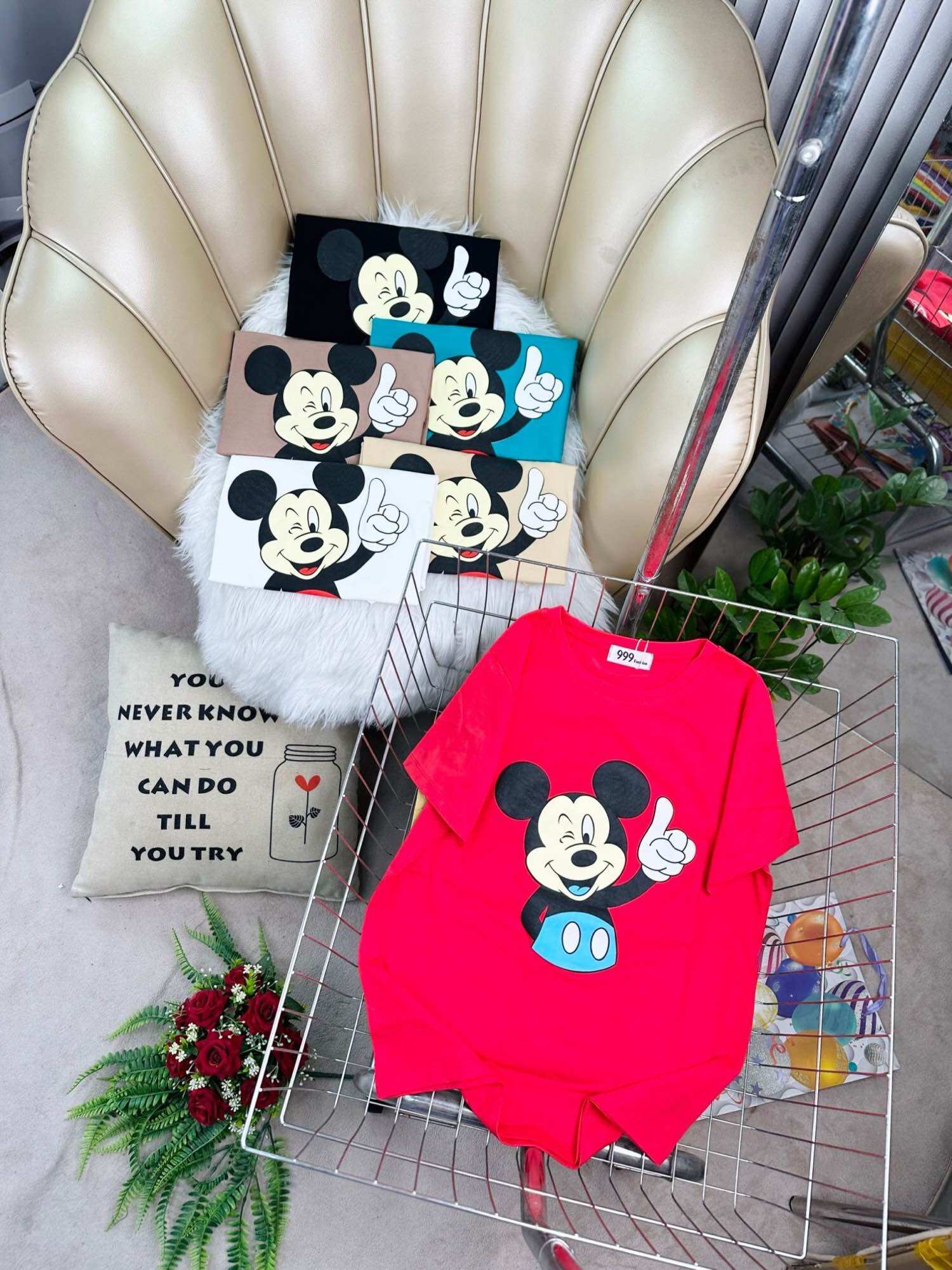 Áo thun thái hình chuột Micky from vừa 40-60kg