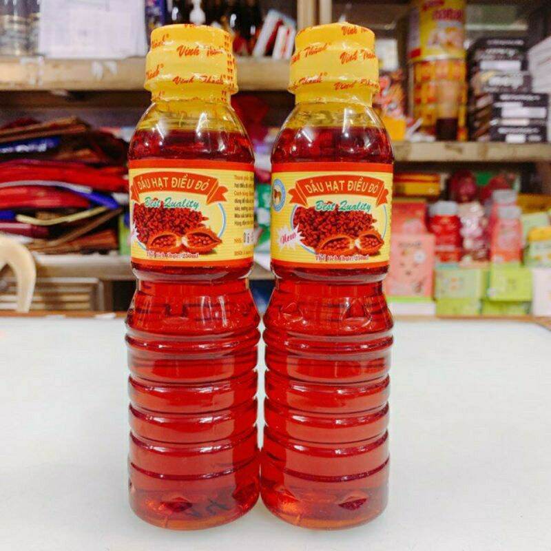 Dầu hạt điều đỏ vinh thành chai 250ml