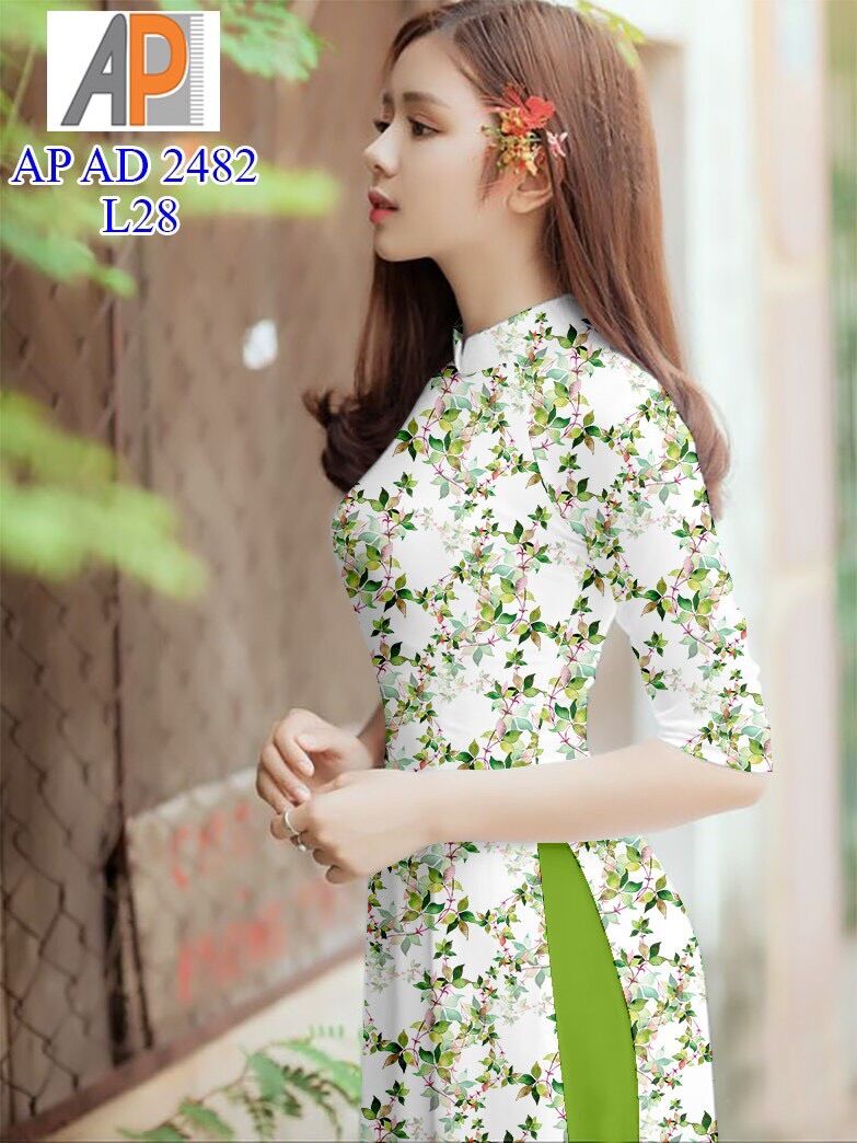 Vải áo dài hoa nhí