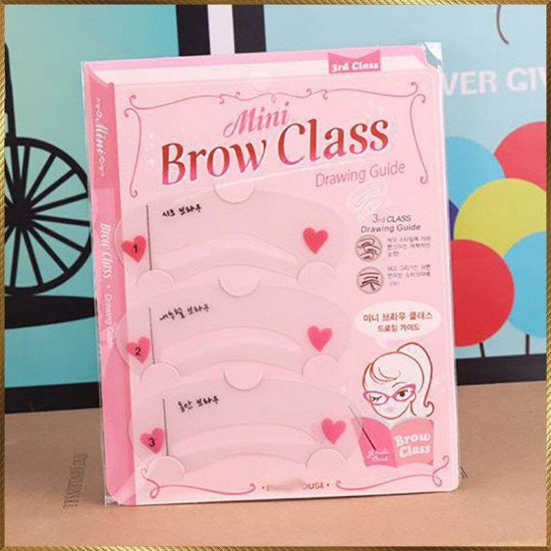 Khuôn kẻ mày Mini Brow Class bộ 3 kiểu
