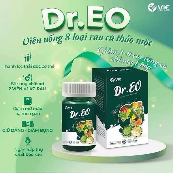 Viên uống Giảm Cân, Giảm Mỡ Bụng Dreo Hộp 60 viên Chính Hãng