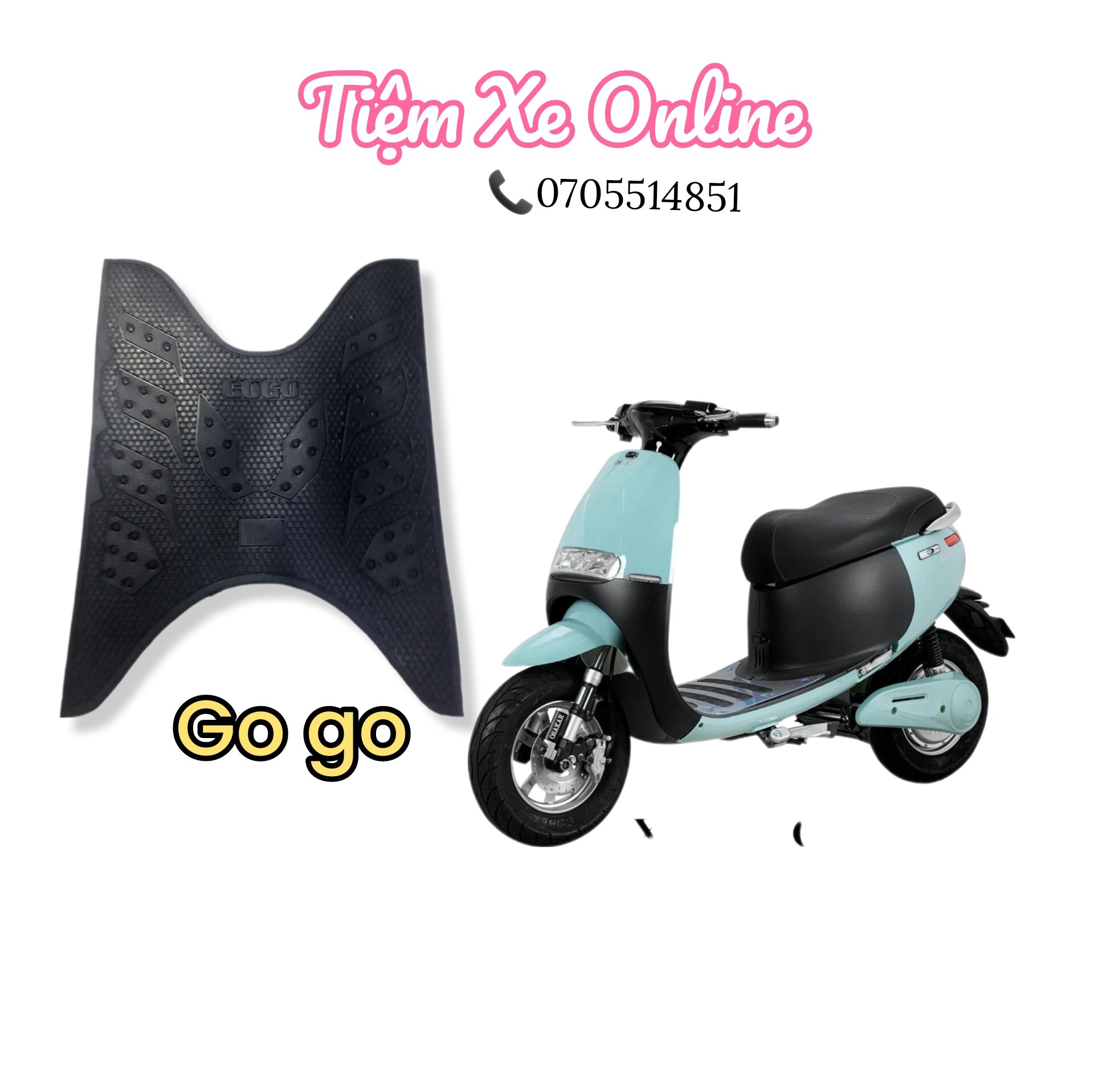 Thảm lót sàn cao su xe điện gogo