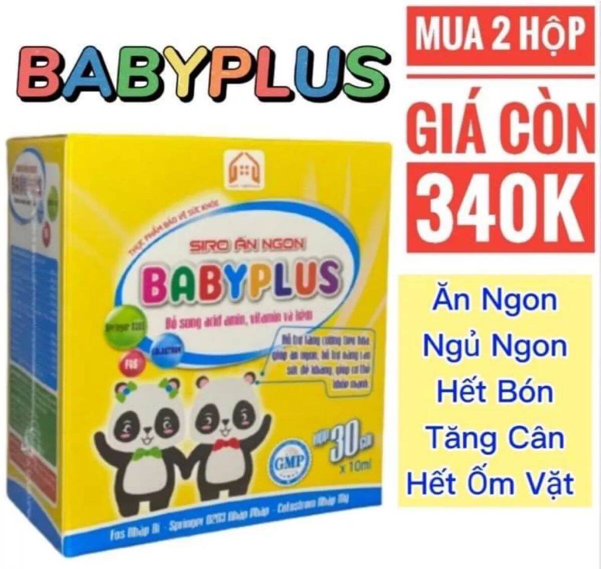 Siro ăn ngon babyplus chính hãng hộp 30 gói