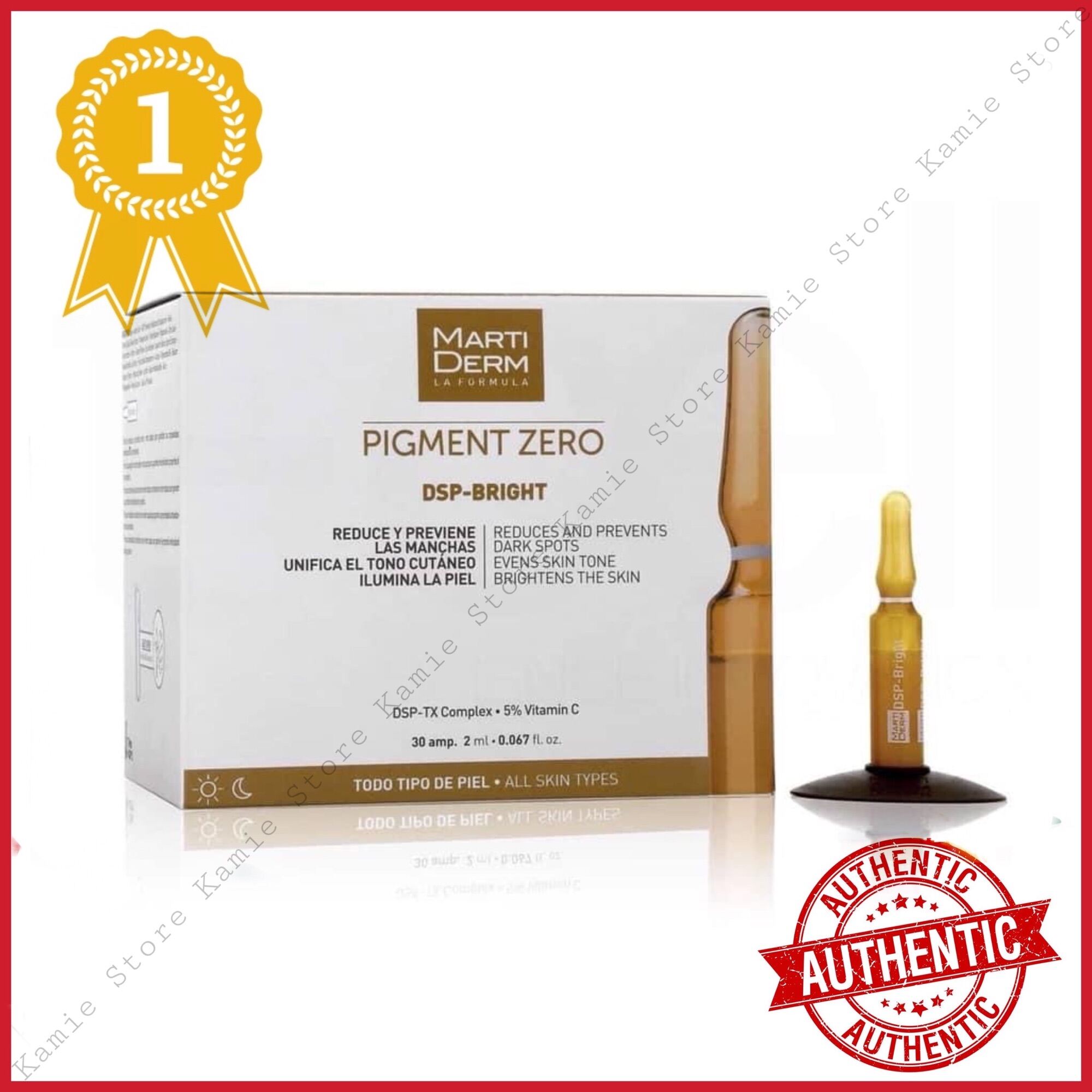 [Tách Lẻ Vỉ 5 Ống] Ampoule Dưỡng Sáng Đều Màu Da Giảm Đốm Sắc Tố - Martiderm Pigment Zero Dsp Bright