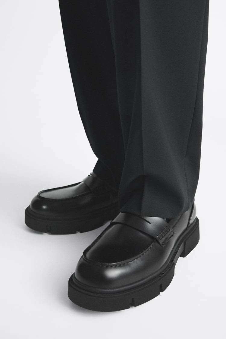 Giày lười nam đế dày Zara authentic CHUNKY size 40