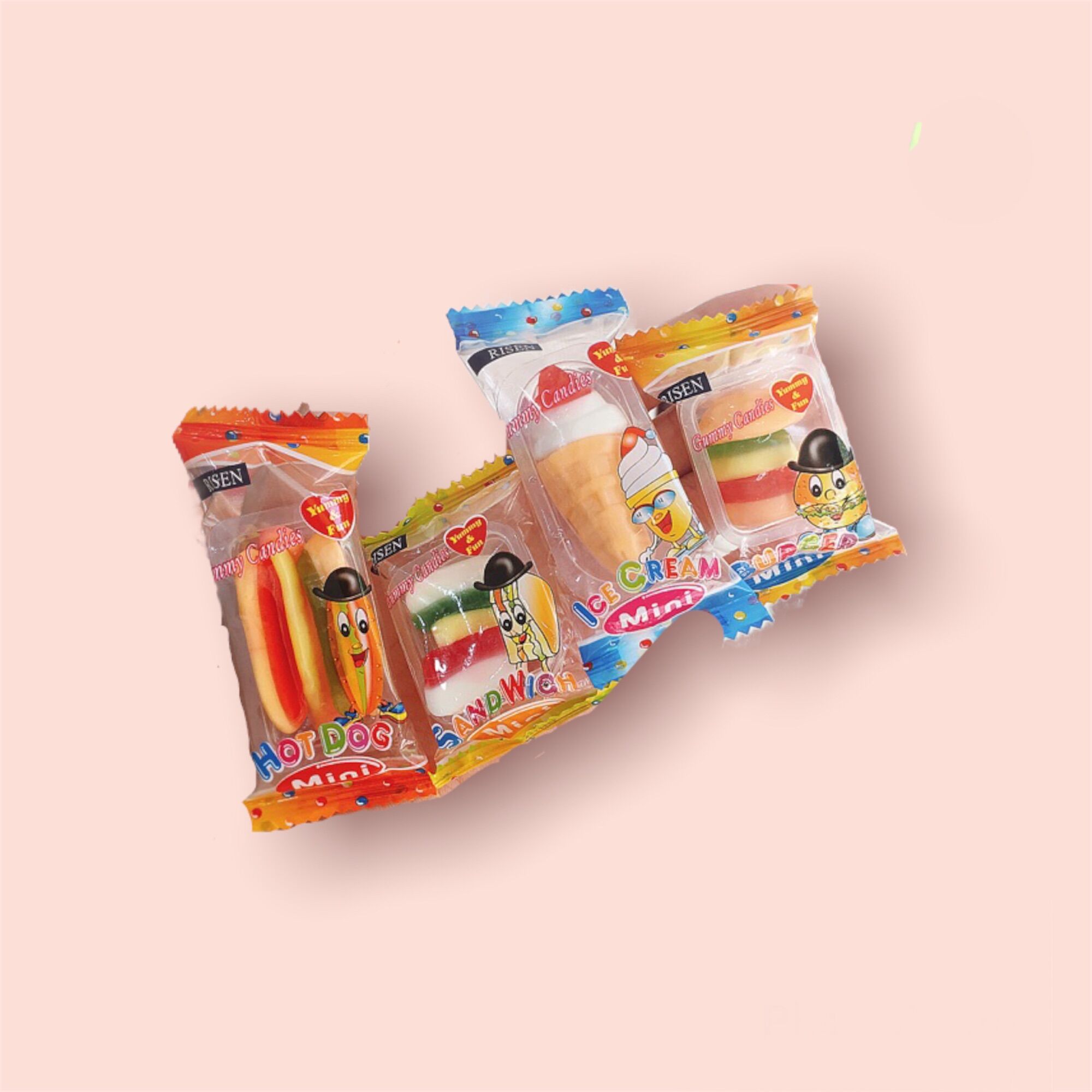 Combo 2 Vỉ Kẹo Dẻo Risen (tổng 120 gói)